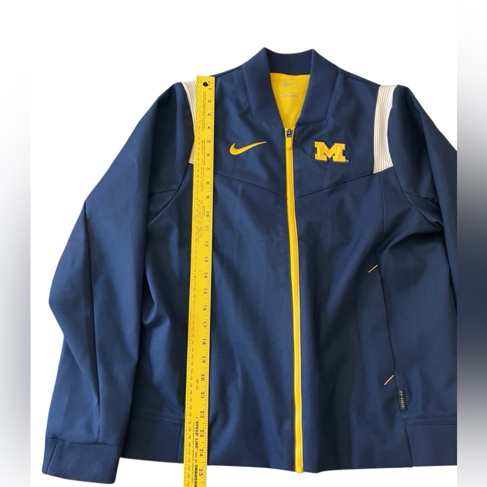 NWOT University of Michigan Nike On-Field Mens L Wolverine full zip jacket - Picture 11 of 15